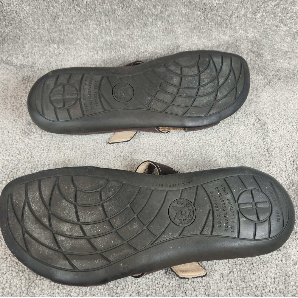 Mephisto Afida Sandals Dark Brown Nubuck Leather Cork Footbed Womens Size 12 - Picture 4 of 16